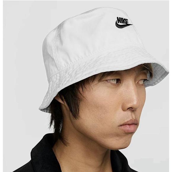 Nike Apex Futura Washed Bucket Hat White Size Large FB5381 100 NEW FREE SHIPPING - Picture 2 of 4